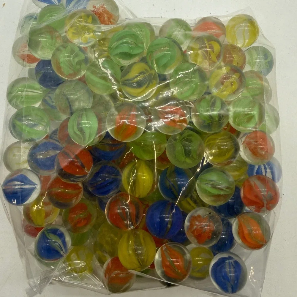 Clear Glass Marbles Cat Eye Swirl Play collectible Toys gifs classic